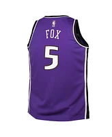 Nike Big Boys and Girls De'Aaron Fox Purple Sacramento Kings 2024/25 Swingman Jersey - Classic Edition