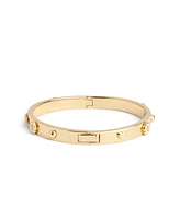 Coach Faux Stone Signature Mixed Motif Bangle Bracelet