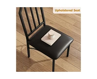 gaomon 5 Pieces Dining Table Set for 4, Dining Room Table Set for 4, Small Kitchen Table for 4 with Upholstered Chairs,Dinner Table Set for 4