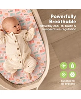 Bassinet Sheet for Baby Girls, Boys, 2-Pack Isla Fitted Sheets, Mattress Sheets