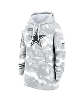 Nike Women's Arctic Camo Dallas Cowboys 2024 Salute to Service Club Fleece Oversized Pullover Hoodie