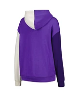 Women's Gameday Couture Purple Lsu Tigers Hall of Fame Colorblock Pullover Hoodie