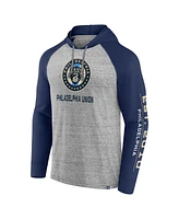 Fanatics Men's Steel Philadelphia Union Deflection Raglan Pullover Hoodie