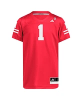 Adidas Big Boys and Girls 1 Scarlet Nebraska Huskers Replica Jersey