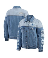 Wear by Erin Andrews Women's Los Angeles Dodgers Full-Button Denim Jacket