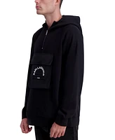 Karl Lagerfeld Paris Men's Longitude/Latitude Front Pocket Hoodie