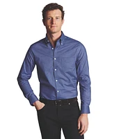 Charles Tyrwhitt Men's Slim Fit Button-Down Collar Non-Iron Stretch Oxford Shirt