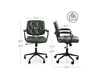 gaomon Home Office Desk Chair, Ergonomic Chair with Mid Back Lumbar Support