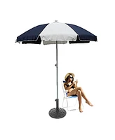 Slickblue Round Heavy-Duty Patio Umbrella Base Stand Stable Outdoor Support for Umbrellas