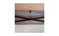Slickblue Pop-Up Gazebo Canopy with Removable Zipper Netting and 2-Tier Soft Top for Events