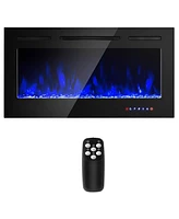 Sugift 40-Inch Electric Fireplace Recessed with Thermostat