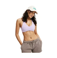 Cotton On Women's Active Ultra Soft Plunge Racer Crop
