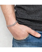 Lucky Brand Stainless Steel Figaro Chain & Bracelet Set - Classic Jewelry for Men