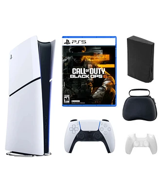 Sony PS5 PlayStation 5 Bundle with Call of Duty: Ops 6 Game and Accessories