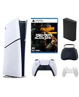 Sony PS5 PlayStation 5 Bundle with Call of Duty: Ops 6 Game and Accessories