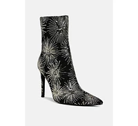 London Rag Oleander Sequin Embellished Stiletto Boots