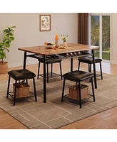 gaomon 5-Piece Dining Table Set 4