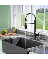 Casainc Single-Handle Spring Pull-Down Kitchen Faucet Single Hole Faucet 1.8 Gpm