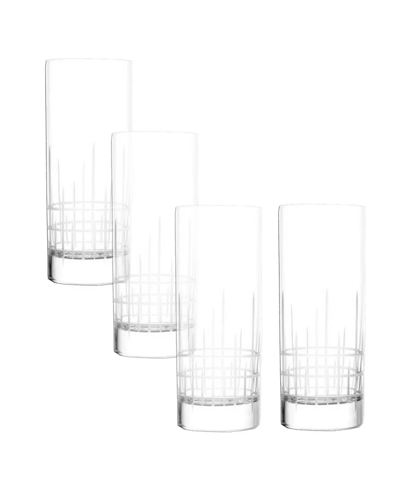 Stolzle Lausitz Manhattan Highball Glasses, Set of 4