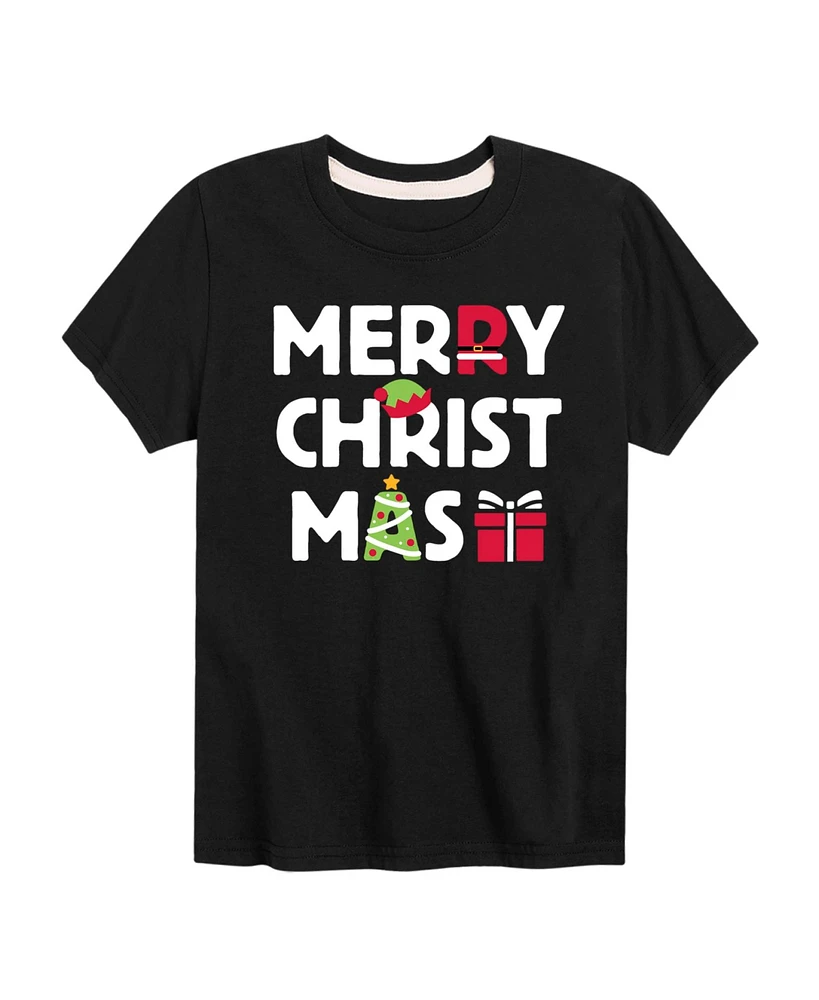 Hybrid Big Boys Merry Christmas Graphic Tee