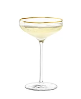Stolzle Lausitz Cabaret Swing Saucers Glasses, Set of 4