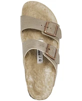 Birkenstock Women's Arizona Shearling Synthetic Sandals from Finish Line