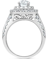 Diamond Double Halo Engagement Ring (2-1/2 ct. t.w.) in 14k White Gold