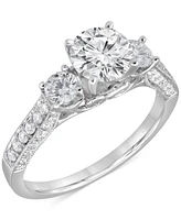 Diamond Three Stone Engagement Ring (1-3/4 ct. t.w.) in 14k White Gold