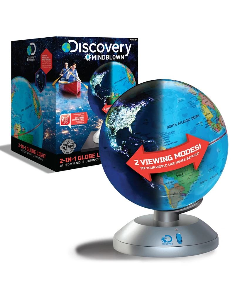 Discovery #Mindblown 2 in 1 Globe Light, Day and Night Illumination