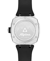 Alpina Men's Swiss Automatic Seastrong Extreme Black Rubber Strap Watch 39mm