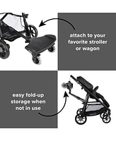 Diono Toddler Hop 'n Roll Universal Stroller Board, Compatible with most strollers, wagons and travel systems, Black
