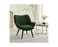 gaomon Accent Chair for Living Room, Modern Accent Arm Chair Upholstered Bedroom Accent Chair with Studry Metal Legs