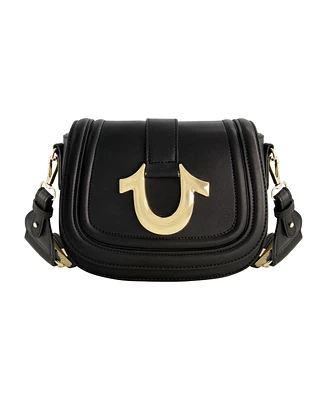 True Religion Saddle Bag with Gold Hardware