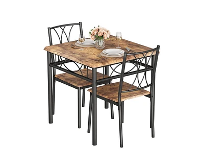 gaomon Kitchen Dining Room Table Set for 2 with Chairs, 3 Piece