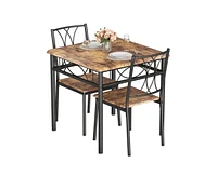 gaomon Kitchen Dining Room Table Set for 2 with Chairs, 3 Piece