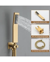 Casainc Single Handle 1-Spray Thermostatic 4-function Shower Faucet