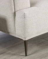 Furniture of America 44" Orlandi Chenille Arm Chair with Extendable Backrest