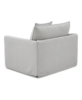 Furniture of America 47" Linen Maddy Narrow Track Arm Chair