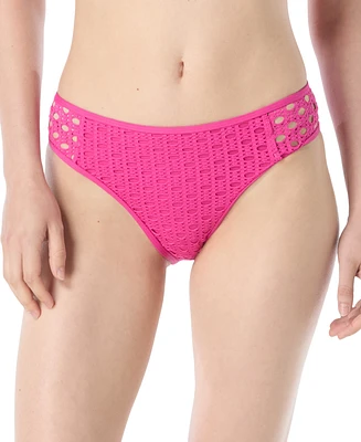 Carmen Marc Valvo Women's Crochet Bikini Bottoms