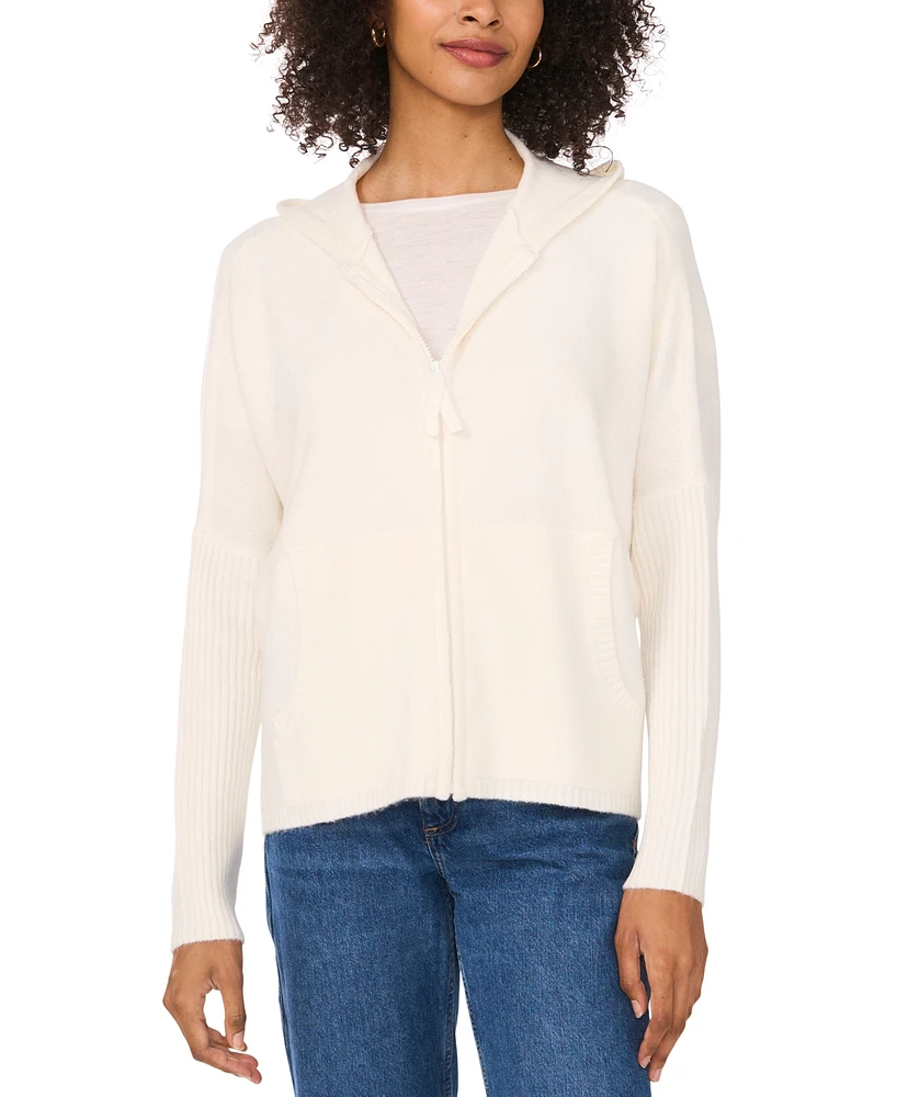 Vince Camuto Women's Full-Zip Sweater Hoodie