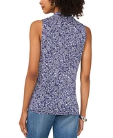 Vince Camuto Women's Printed Crossover-Wrap Tank Top