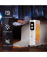 Sugift 1500W Oil Filled Portable Radiator Space Heater with Adjustable Thermostat