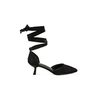 Rag & Co Laika Lace Kitten Heel Sandals