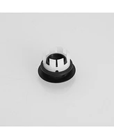 Greenspring Bathroom Sink Overflow Cover Matte Black Brass Basin Vanity Ceramic Vessel Kitchen Trim Replacement Round Caps Dual Layer Insert