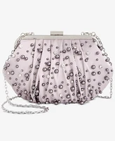 I.n.c. International Concepts Allover Pearl and Crystal Small Satin Clutch, Exclusively at Macy's