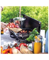Primus Alika Compact, Portable 2-Burner Camping Stove, Perfect for Overlanding and Camping, Removable Lid for Larger Pots, Piezo Ignition for Easy Sta