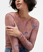 Hugo Printed Mesh Blouse