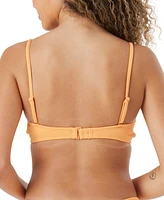 Roxy Juniors' Aruba Knot-Front Bralette Bikini Top