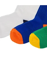 Polo Ralph Lauren Little Boys Crew Socks, 3-Pack