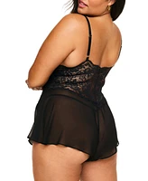 Adore Me Plus Odessa Romper Lingerie